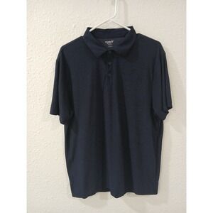 Old Navy Active Core Men Short Sleeve Polo Shirt Navy Blue Size L